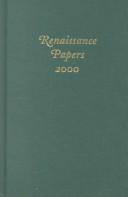 Cover for Renaissance Papers 2000 (Renaissance Papers)