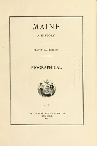 Cover for Maine