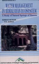 Cover for Water Management in the Himalayan Ecosystem (Himavikas publications)