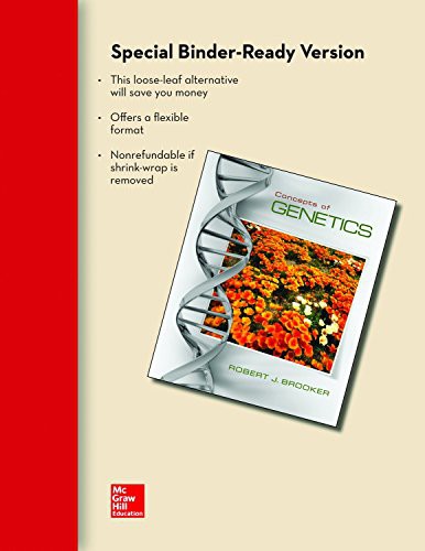 Cover for Loose Leaf Concepts of Genetics with Connect Access Card