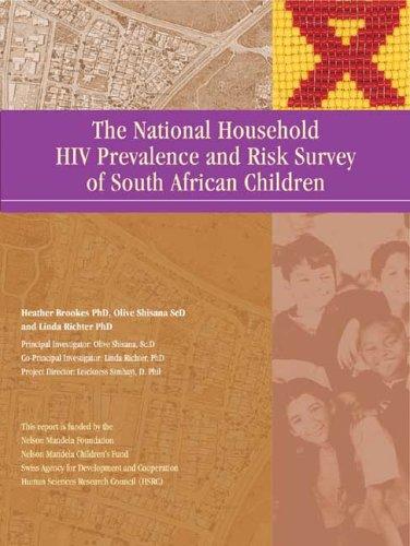 Cover for National Household HIV Prevalence and Risk Survey of South African Children