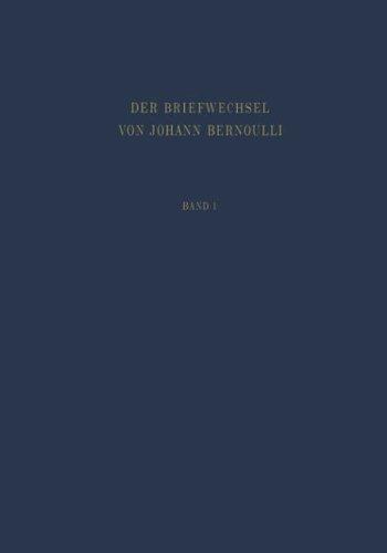 Cover for Der Briefwechsel von Johann I. Bernoulli: Band 1