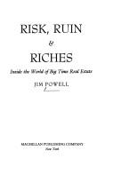 Cover for Risk, ruin & riches