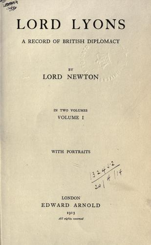 Cover for Lord Lyons