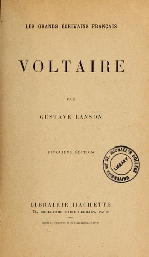 Cover for Voltaire