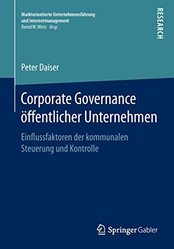 Cover for Corporate Governance öffentlicher Unternehmen