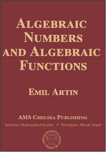 Cover for Algebraic numbers and algebraic functions