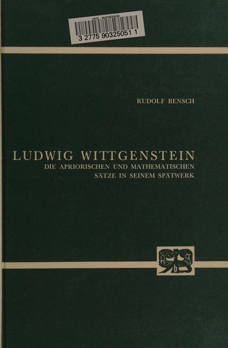 Cover for Ludwig Wittgenstein
