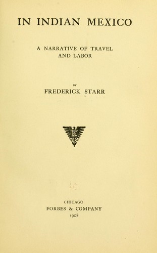 Cover for In Indian Mexico