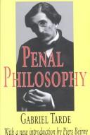 Cover for Penal philosophy