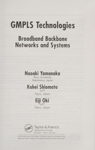 Cover for GMPLS technologies