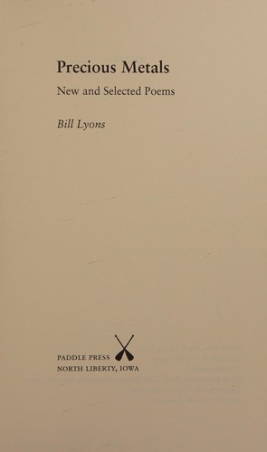 Cover for Precious metals