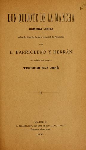 Cover for Don Quijote de la Mancha
