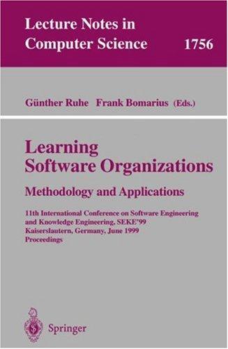 Cover for Learning Software Organizations. Methodology and Applications