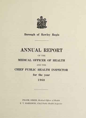 Cover for [Report 1960]