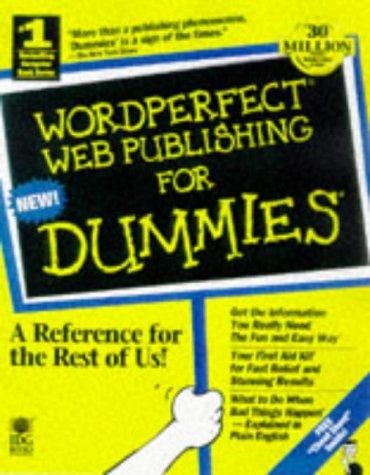 Cover for WordPerfect 8 Web publishing for dummies