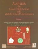 Cover for Activities for Junior High School and Middle School Mathematics