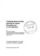 Cover for Teaching About Society Passing on Values