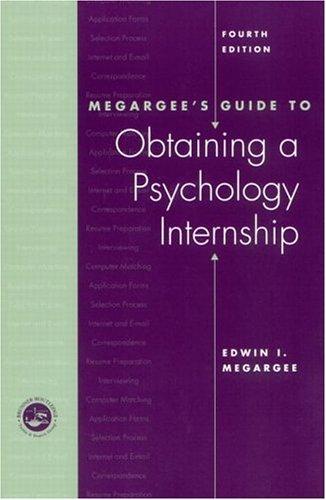 Cover for Megargee's guide to obtaining a psychology internship