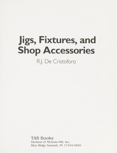 Cover for Jigs, fixtures, and shop accessories