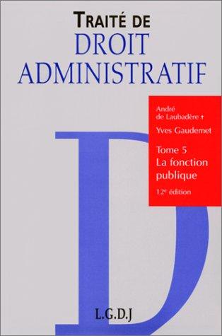 Cover for Traite de droit administratif t.5 