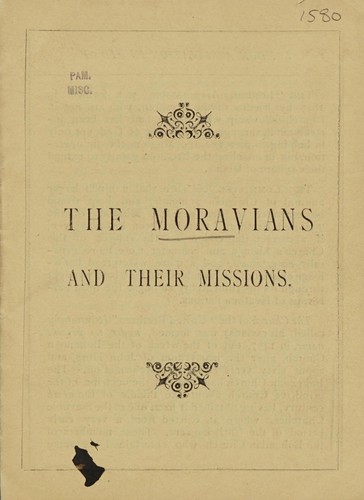 Cover for The Moravians and their missions