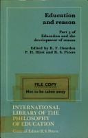 Cover for Education and Reason/Part 3 (Education and the Development of Reason)