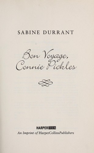 Cover for Bon voyage, Connie Pickles