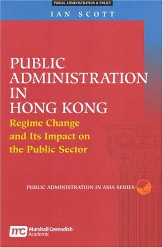 Cover for Public administration in Hong Kong