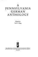 Cover for A Pennsylvania German anthology
