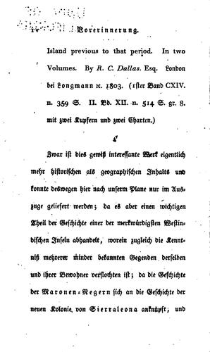 Cover for Geschichte der Maronen-negern auf Jamaika