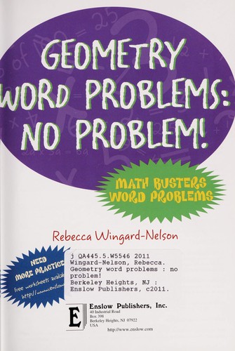 Cover for Geometry word problems