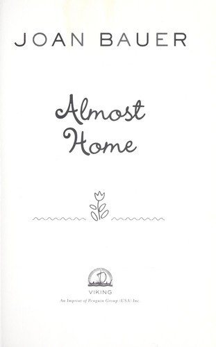 Cover for Almost home