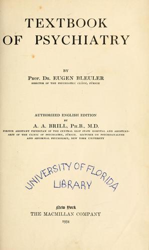 Cover for Textbook of psychiatry