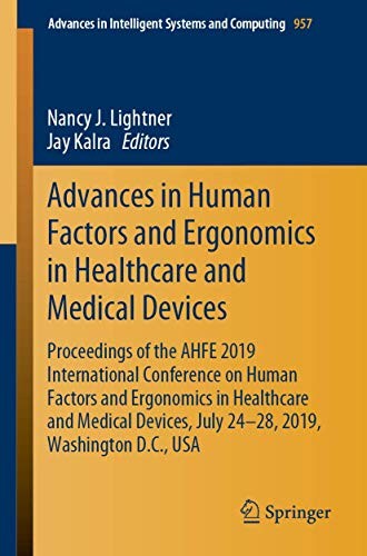 Cover for Advances in Human Factors and Ergonomics in Healthcare and Medical Devices