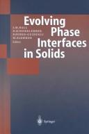 Cover for Fundamental contributions to the continuum theory of evolving phase interfaces in solids
