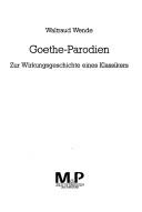Cover for Goethe-Parodien