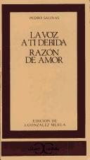 Cover for La voz a ti debida y Razón de amor