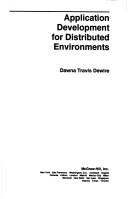 Cover for Application development for distributed environments