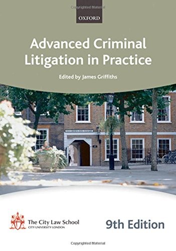 Cover for Advanced Criminal Litigation in Practice
