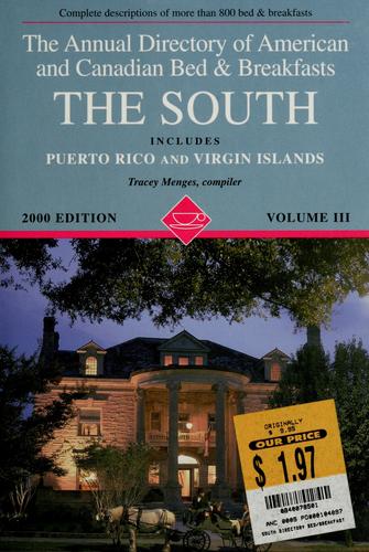 Cover for The annual directory of American and Canadian bed & breakfasts