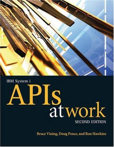 Cover for IBM System i APIs at Work (At Work series)