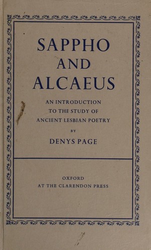 Cover for Sappho and Alcaeus