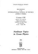 Cover for Nonlinear Topics in Ocean Physics: Proceedings of the International School of Physics <<Enrico Fermi>> Course Cix 