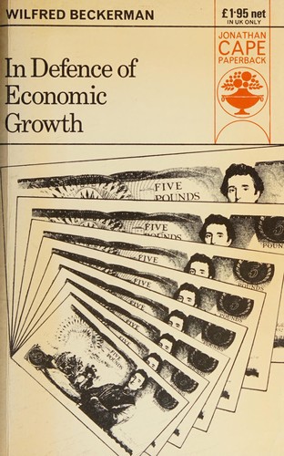 Cover for In Defence of Economic Growth