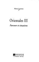 Cover for Orientales