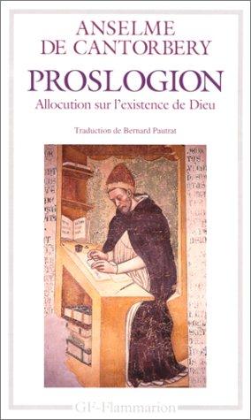 Cover for Proslogion