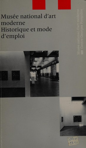 Cover for Musée national d'art moderne