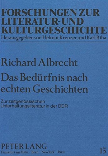 Cover for Das Bedürfnis nach echten Geschichten