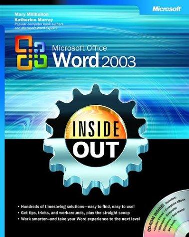 Cover for Microsoft Office Word 2003 inside out